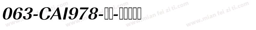 063-CAI978-普通字体转换