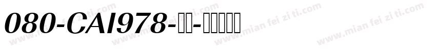 080-CAI978-普通字体转换