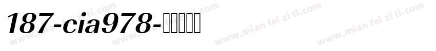 187-cia978字体转换