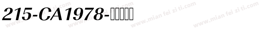 215-CA1978字体转换