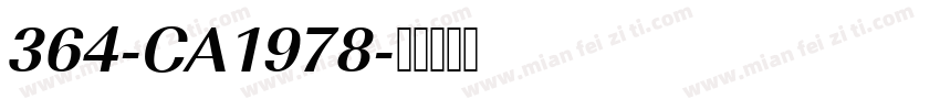 364-CA1978字体转换