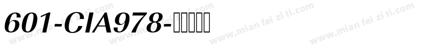 601-CIA978字体转换