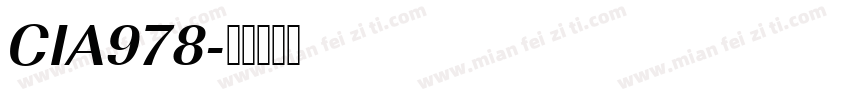 CIA978字体转换