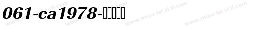 061-ca1978字体转换
