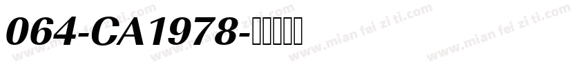 064-CA1978字体转换
