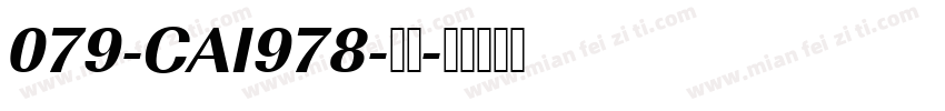 079-CAI978-普通字体转换