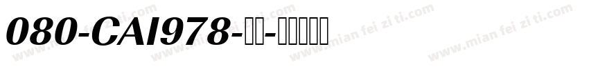 080-CAI978-普通字体转换