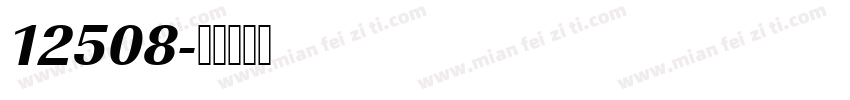 12508字体转换