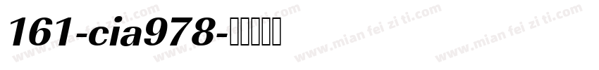 161-cia978字体转换