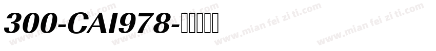 300-CAI978字体转换