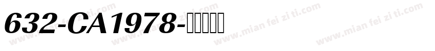 632-CA1978字体转换