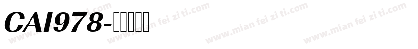 CAI978字体转换