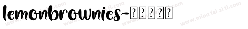lemonbrownies字体转换
