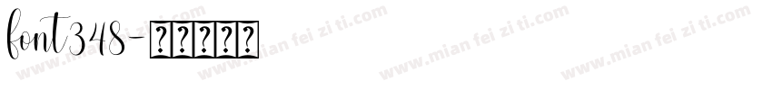 font348字体转换