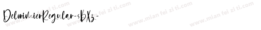 DelorimierRegular-5BXz字体转换