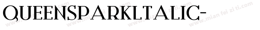 QueensParkltalic字体转换