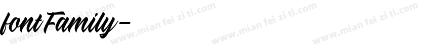 fontFamily字体转换