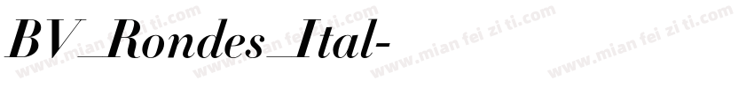 BV_Rondes_Ital字体转换