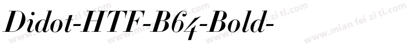 Didot-HTF-B64-Bold字体转换