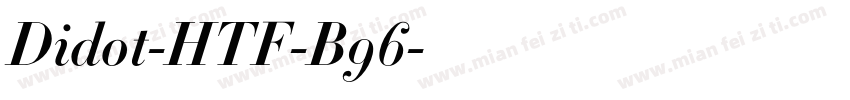 Didot-HTF-B96字体转换