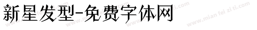 新星发型字体转换