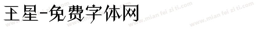 王星字体转换