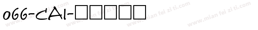 066-CAI字体转换