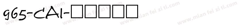 965-CAI字体转换