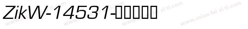 ZikW-14531字体转换