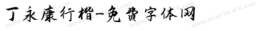 丁永康行楷字体转换