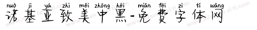 诺基亚致美中黑字体转换