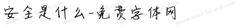 安全是什么字体转换