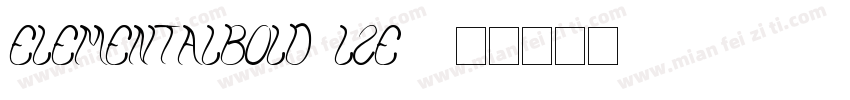 ElementalBold-Lze4字体转换