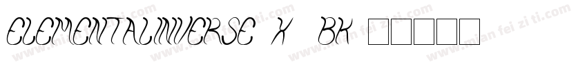 ElementalInverse-X9BK字体转换