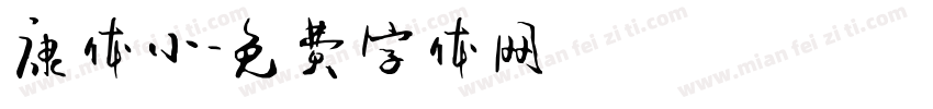 康体小字体转换