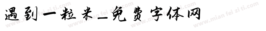 遇到一粒米字体转换