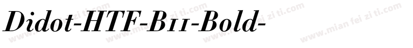 Didot-HTF-B11-Bold字体转换