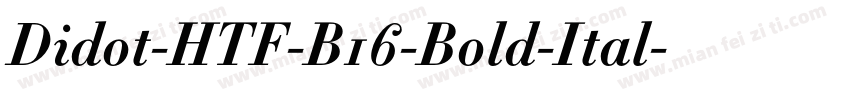 Didot-HTF-B16-Bold-Ital字体转换