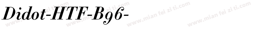Didot-HTF-B96字体转换