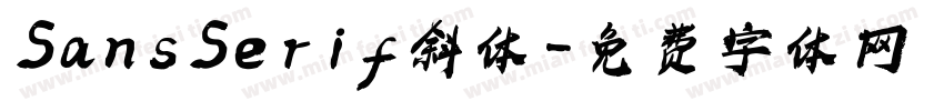 SansSerif斜体字体转换