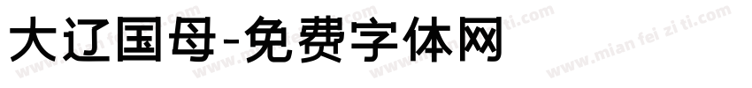 大辽国母字体转换