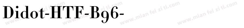 Didot-HTF-B96字体转换