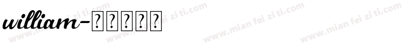 william字体转换