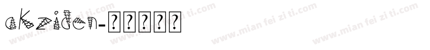 akziden字体转换