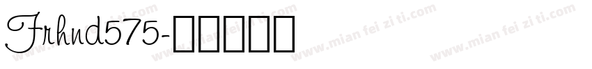 Frhnd575字体转换