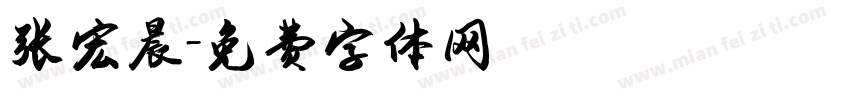 张宏晨字体转换