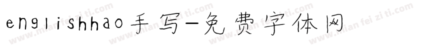 englishhao手写字体转换