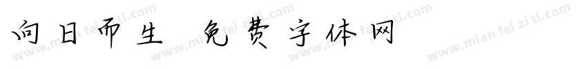 向日而生字体转换