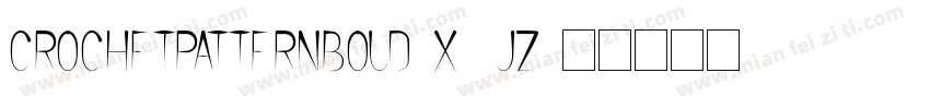 CrochetPatternBold-X9jZ字体转换