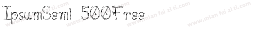 IpsumSemi-500Free字体转换